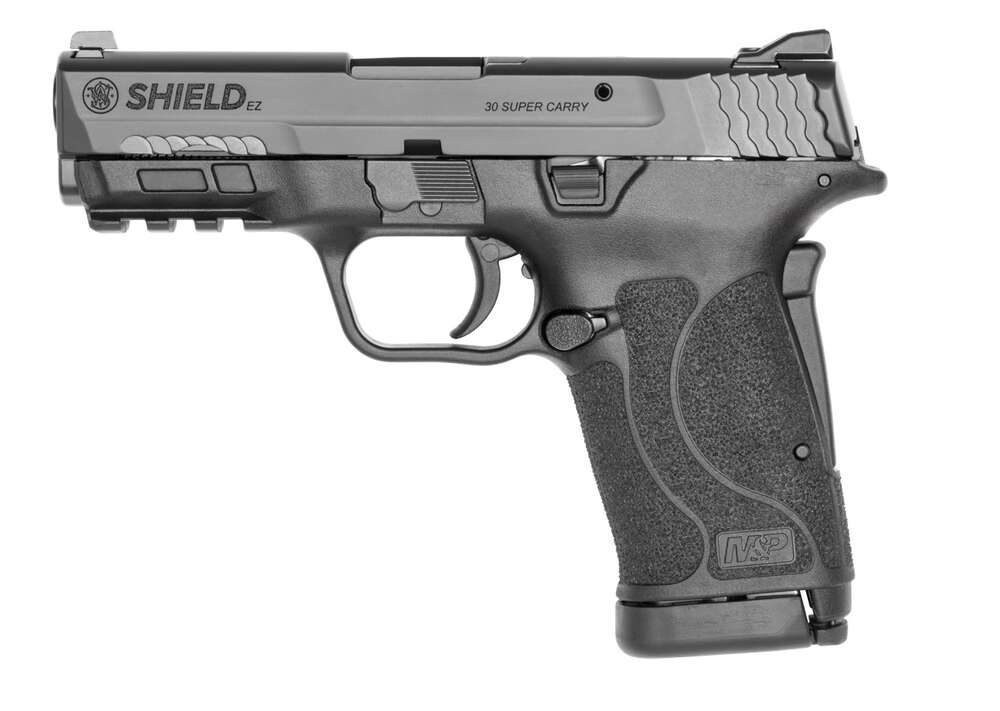 Handguns Smith&Wesson Ready Series S&W Shield EZ No Thumb Safety Blk 30 Super Carry 3.675in 12rnd